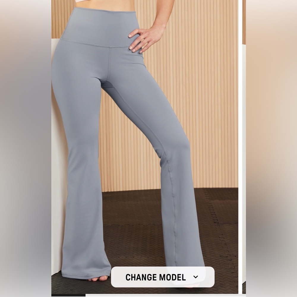 Fabletics Light Gray Leggings - image 4